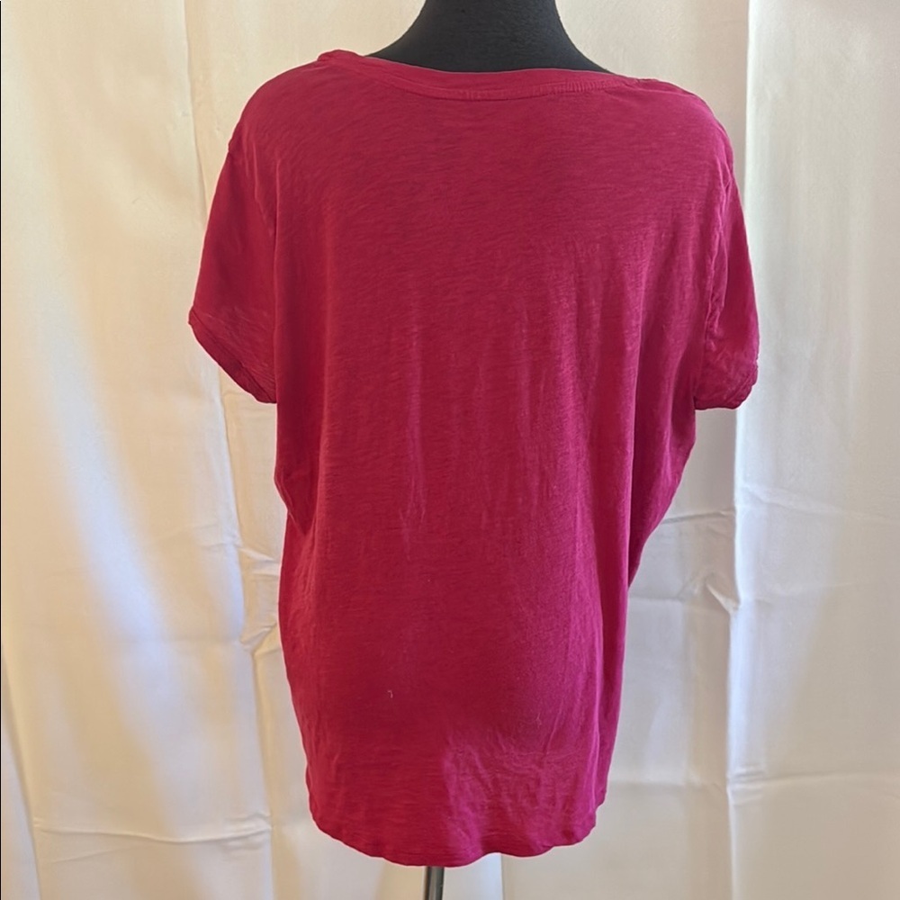 Denver Hayes Women's Pink Jersey Cotton Top 2XL/2TG - Picture 4 of 5